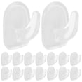 thumbnail image 1 of 30 ganchos transparentes para colgar en la pared, adhesivos transparentes, para toallas y pared, 1 of 8