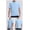 Light Blue, variant on Men's Sport Shirt, Active Short Sleeve Workout Top with Stand Collar and Half Zip, Breathable Fitness Apparel for Training and Casual Wear