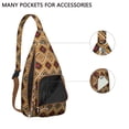 thumbnail image 2 of Hippie Chic Sling Backpack - Boho Floral Shoulder Bag, Lightweight Travel Daypack, 2 of 4