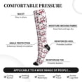 thumbnail image 2 of Sikiie Cherry Blossoms 1 Pairs Compression Socks for Men and Women 15-20 mmHg Running Support Socks, 2 of 7