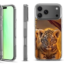 For iPhone 17 Pro Shockproof Protective Phone Case, by OneToughShield - Tiger Cub