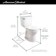 thumbnail image 5 of American Standard Champion® PRO Two-Piece 1.6 gpf/6.0 Lpf Chair Height Round Front Toilet Less Seat, 5 of 7