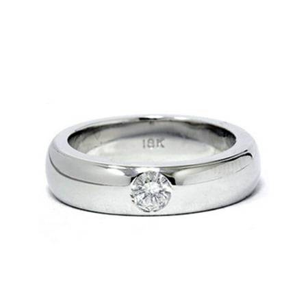 18K White Gold 1/6ct Round Diamond Promise Ring