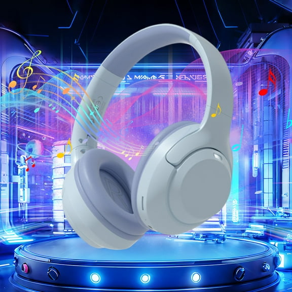 Headphones Bluetooth Wireless Over Ear Headphones With Microphone Stereo Foldable Lightweight Headphones for for Home Office Mobile Phones PCs and More Bluetooth Headset