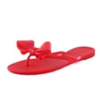 thumbnail image 2 of Shoe'N Tale Jelly Sandals Adult Woman's Bow Flip Flops, 2 of 3
