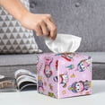 thumbnail image 6 of Rateoe Christmas Unicorns Pattern Tissue Box Cover, Modern Square Decorative Leather Facial Paper Case Organizer Holder Dispenser 5X5X5'', 6 of 8