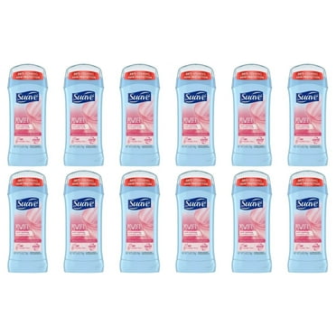 12 Suave Deodorant Antiperspirant & Deodorant Stick Powder Deodorant for Women 48-hour Odor and Wetness Protection 2.6 oz, 12 Count