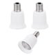 thumbnail image 1 of Adaptador de socket de luz Uxcell E17 a E26/E27, 3 piezas, soporte de lámpara convierte la base de tornillo para bombilla halógena CFL, blanco, 1 of 5