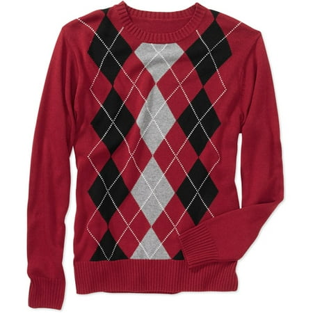 George - Big Men's Argyle Crew Sweater