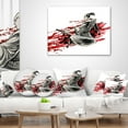 thumbnail image 4 of Designart Japan Warrior - Japanese Throw Pillow - 18x18, 4 of 5