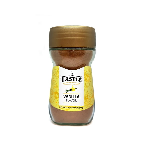 Cafe Tastle Natural Instant Coffee, Vanilla Flavor, 2.65 oz