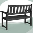 thumbnail image 4 of Banco Memorial ACUEL HDPE para 2 personas, resistente a la intemperie, para exteriores, negro, 4 of 6