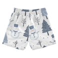 thumbnail image 7 of FORMRS Boys Swim Trunks Quick Dry Mesh Liner Boardshorts Sizes XS-XL, Cute Snowmen, 7 of 7