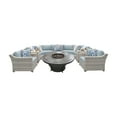 thumbnail image 1 of TK Classics Fairmont All-Weather Wicker 8 Piece Huntington  Fire Pit Conversation Set, 1 of 2