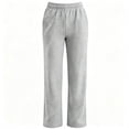 thumbnail image 7 of Cmfcve Women's High Waisted Straight Leg Sweatpants Drawstring Elastic Casual Athletic Pants, 7 of 7