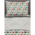 thumbnail image 3 of Fruits Comforter & Sham Bedding Set, Retro Style Fruit Illustration Youthful Food Organic Eating Design, 3 pcs Duvet Set Microfiber Filling Quilt, 5 Sizes, Multicolor, by Ambesonne, 3 of 4