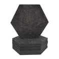 thumbnail image 2 of Posavasos elegantes de fieltro, base impregnada y resistente a los arañazos, almacenamiento cómodo para una limpieza rápida, forma hexagonal clásica, 2 of 8