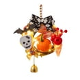 thumbnail image 2 of Farmhouse Halloween Decor - Rustic Scarecrow Bat Wreath for Porch & Party Decorating 2025, 2 of 6