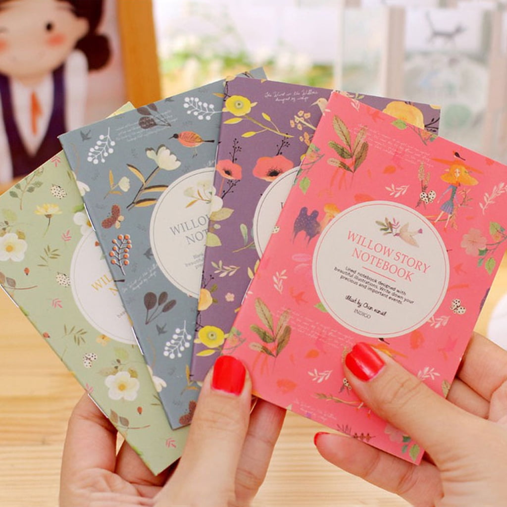 4Pcs Ruled Line Notebook Journal Diary Note pad Memo Planner Stationery School 