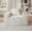 White, variant on Corduroy Boneless 1-Seater Sofa,No Assembly for Office Small Space,Dark Gray