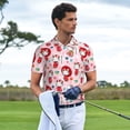 thumbnail image 4 of Lsque Sanrio Pattern Golf Shirts for Men Dry Fit Print Moisture Wicking Performance Short Sleeve Polo Shirt-X-Large, 4 of 7