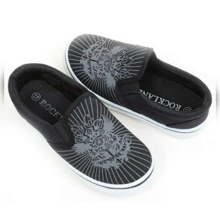 

Fourever Funky Eagle Crest Toddler Little Boy s Slip-Ons Sneakers Male 10
