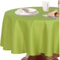 thumbnail image 1 of LAICAIW Nappe Ronde, Nappe en Microfibre Anti-Huile, Anti-Déversement et Résistante à l'Eau, Housse de Table Circulaire en Tissu Décoratif pour Usage Extérieur et Intérieur (Vert Pâle, Diamètre 60 Pouces), 1 of 7