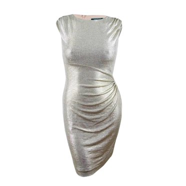 Lauren by Ralph Lauren Women's Metallic Dress (10, Gold)