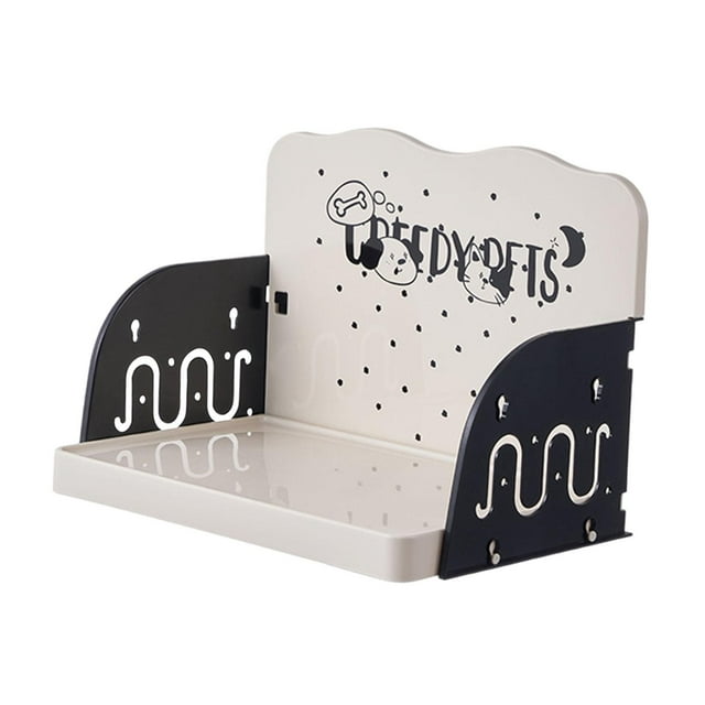 Mesa de alimentación elevada para gatos, soporte para cuenco para mascotas, estable, desmontable y limpio, antideslizante, evita derrames, accesorio