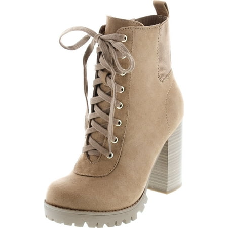 

SODA Women s Limit Tall Block Heeled Boots