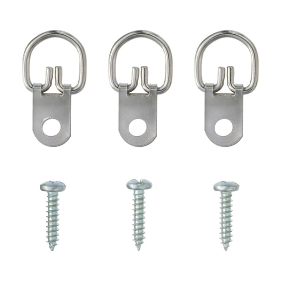 24 Packs: 3 ct. (72 total) 50lb. 1-Hole D-Ring Hanger by Studio Decor