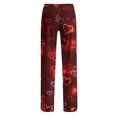 thumbnail image 6 of Pajama Bottoms for Women Heart Funny Holiday Love Heart Pj Pants Relaxed Fit Wide Leg Heart Pj Pants Valentines Day Gifts, 6 of 6