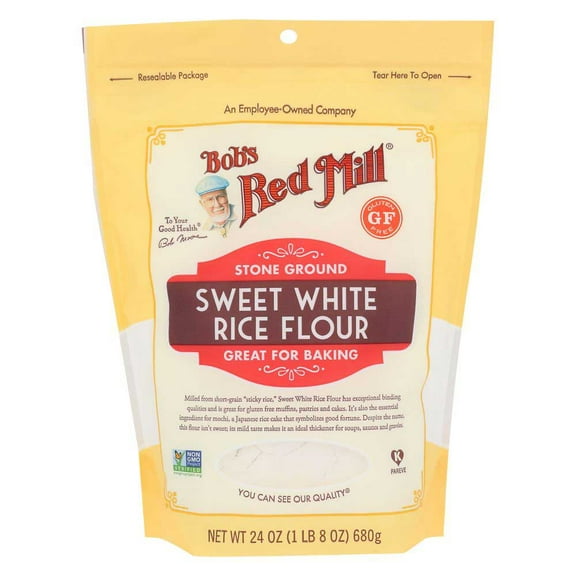 Bobs Red Mill Sweet White Rice Flour, 24 Ounce -- 4 per Case.