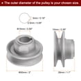 thumbnail image 2 of Polea de motor de embrague de máquina de coser industrial Uxcell de 15 mm de diámetro interno y 50 mm de diámetro de rueda de transferencia eléctrica de aluminio, 2 of 5