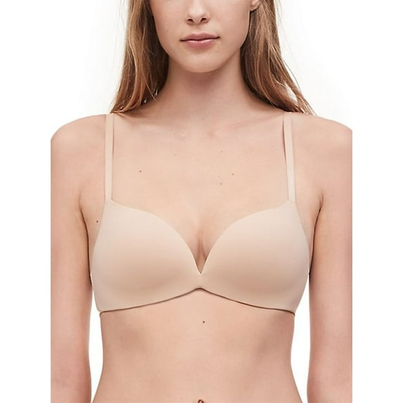 Calvin Klein Women's Form Push Up Bra, Bare, 32A