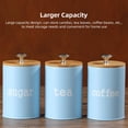 thumbnail image 3 of 3PCS Canister Sets for Kitchen Counter, Storage Canister Multifunctional Storage Jar with Lid for Tea Coffee Sugar, Kitchen Canister Set Food Container Organizer, 3 of 7