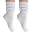 thumbnail image 3 of 2 Pairs White Slouch Socks for Women Shoe Size 5-10, 3 of 18