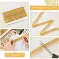 thumbnail image 5 of 15Yards 0.98Inches Gold Polyester Fringe Trim Corrugated Tassel Fringe Lace Ribbon, 5 of 7