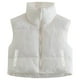 thumbnail image 3 of Moda mujer invierno cálido chaleco corto sin mangas cuello alto doble cara ligero globo chaleco agradable a la piel Daliy Wear, 3 of 5