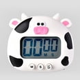 thumbnail image 1 of Digital Kitchen Timer Cute Cartoon Animal Countdown Timer with Strong Magnet Back Stand Loud Alarm Large Screen Clock for Time Management Workout Baking Egg, 1 of 6