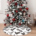 thumbnail image 5 of Lsque Funny Chicken Print Christmas Tree Skirt, Tree Skirt with Ties or Velcro, Perfect for Holiday Decorations, Halloween, and New Year-48", 5 of 7