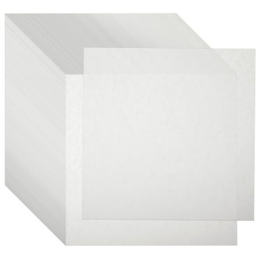 500 Pack Wax Paper Sheets, Pre-Cut Square Liners for Food, Bakery, Deli (6x6 in, White)