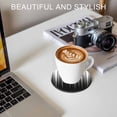 thumbnail image 6 of Black White Coasters Set of 2, Absorbent Coasters for Drinks, Modern Geometric Abstract Gradient Striped Coaster for Desk Coffee Table Protection, Home Decor House Warming Gifts 4", 6 of 8