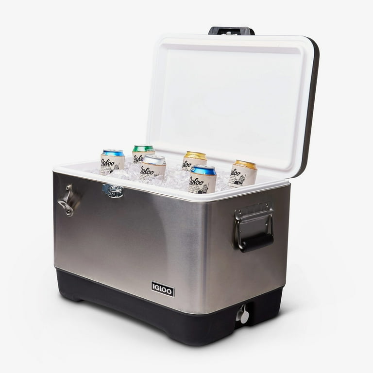 IGLOO Legacy 54 qt. Hard Cooler - Stainless Steel - Walmart.com IGLOO Legacy 54 qt. Hard Cooler - Stainless Steel - Walmart.com