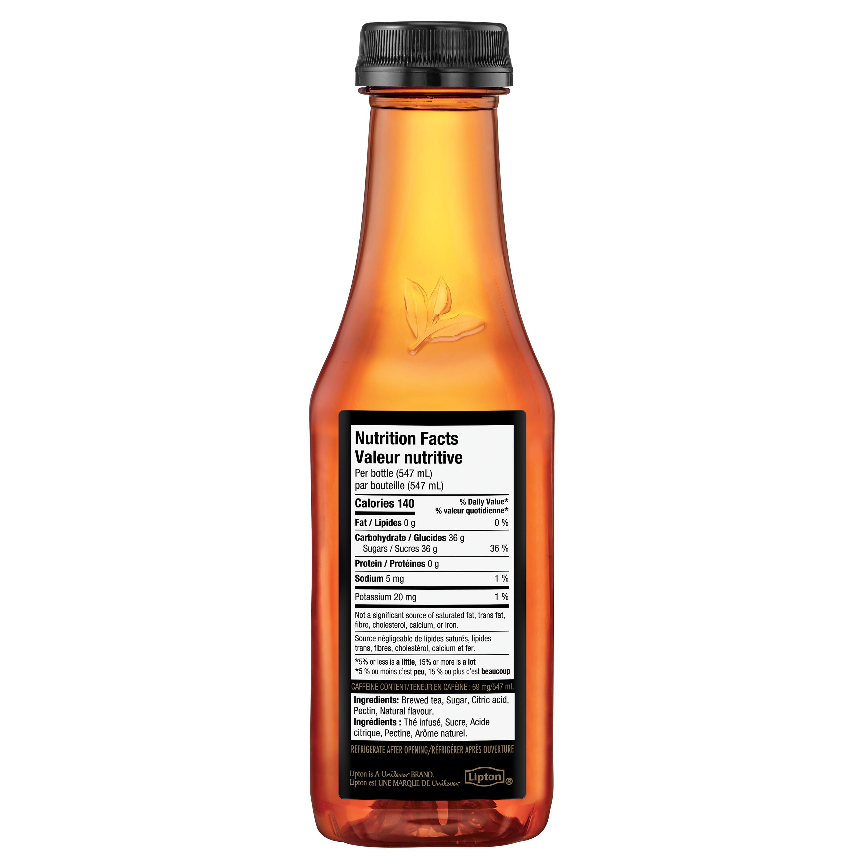 Pure Leaf Iced Tea Blackberry 547 mL, Bottle