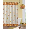 thumbnail image 2 of Fall Maple Leaf Shower Curtain Set ，Waterproof Fabric Shower Curtains Thanksgiving Plant Shower Curtains for Bathroom,Bathroom Decor 66"x72", 2 of 7