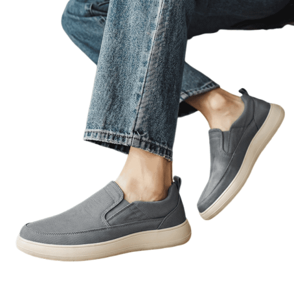 Willtoo Men's Slip On Walking Shoes Breathable Knit Casual Sneakers Comfortable Laceless Mesh Loafers