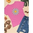 thumbnail image 3 of Smartprints Cute Daisy Flower Art T-Shirt Women -Image by Shutterstock, Female XX-Large, 3 of 4