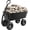 Black, variant on 1200 lb Garden Dump Cart 7 cu ft Poly Utility Wagon with 180°Adjustable Swivel Handle,10" No-Flat All-Terrain Tires, Quick Release Dump System,Heavy Duty Rust-Resistant Yard & Landscaping Wheelbarrow