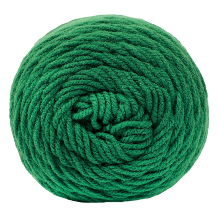 Mainstays Medium Acrylic Green Yarn, 7 Oz 397 Yards